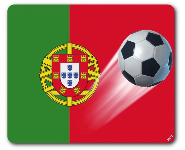 Fußball - Portugal Fahne Länder-Flagge Mauspad Mousepad ...