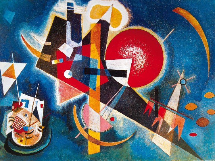 Wassily Kandinsky - In Blue 1925 Abstract Poster Art Print (32x24in ...