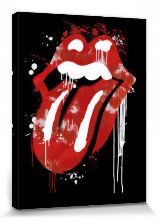 Rolling Stones Logo Lips Poster Canvas Print 32x24inches 66157 Ebay